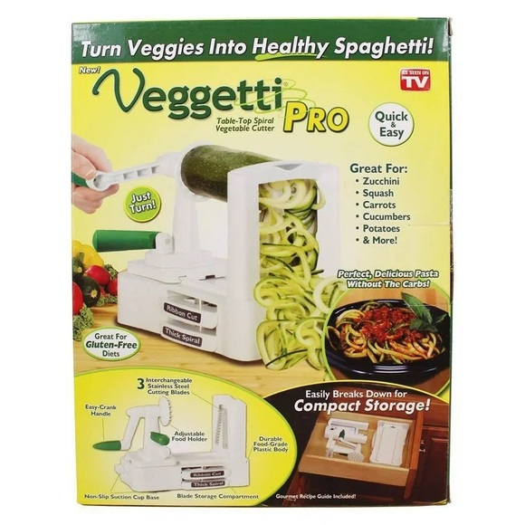 Veggetti Pro Other - Veggetti Pro Table-Top Spiral Vegetable Cutter